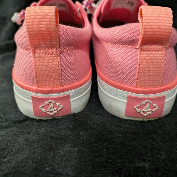 Sperry Flamingo Pink Beaded Top Sliders Size 7.5 (334) - Picture 6 of 7